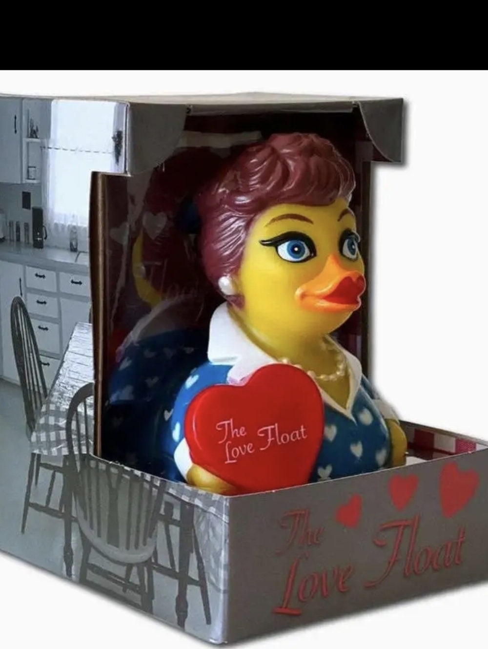 Celebriducks Dashboard Lucille Ball from I Love Lucy Rubber Duck NEW